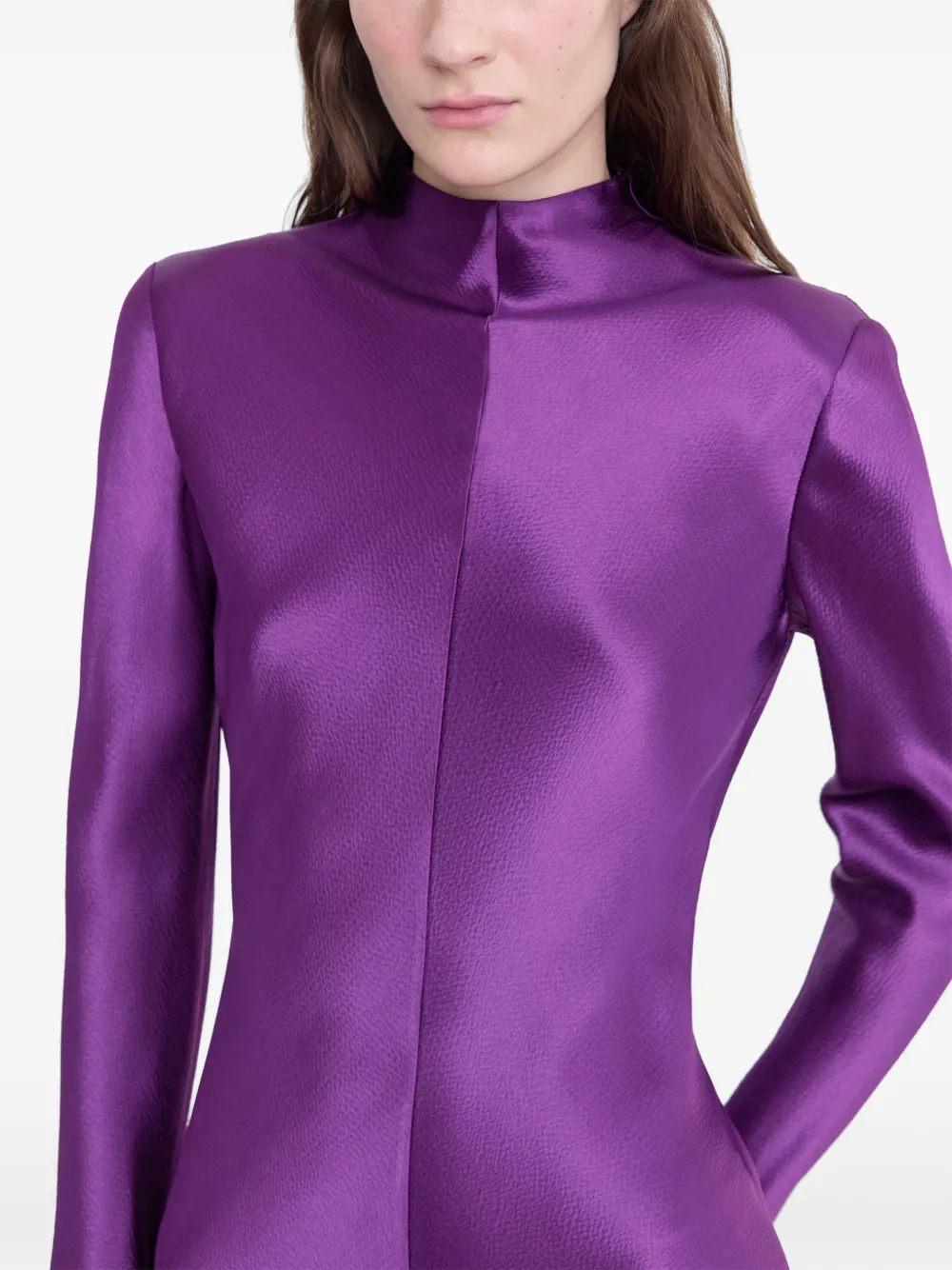FFORME Mila High-neck Dress in Purple, view 5