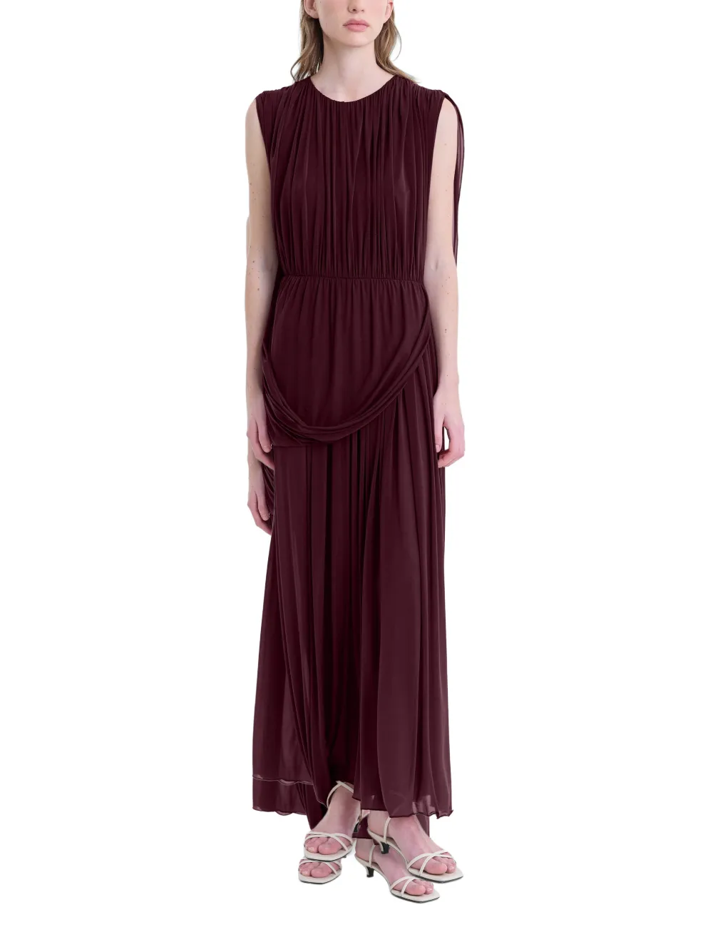  Fforme Vestido Kahlo Drapeado - Morado 
