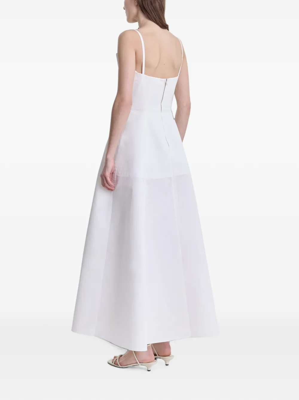 FFORME Neneh jurk met vierkante hals Wit