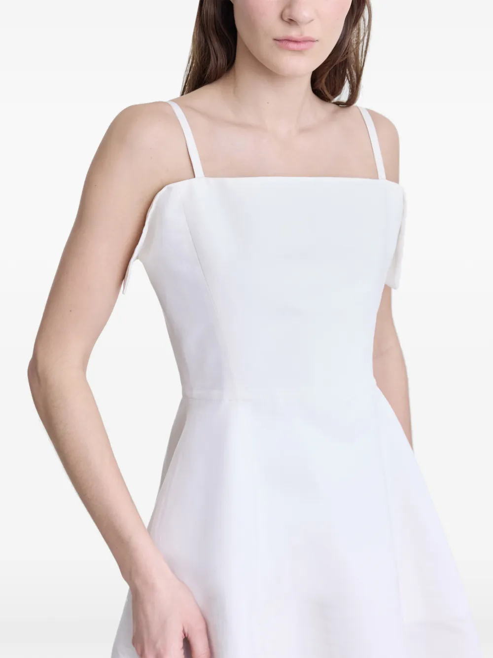 FFORME Neneh jurk met vierkante hals Wit