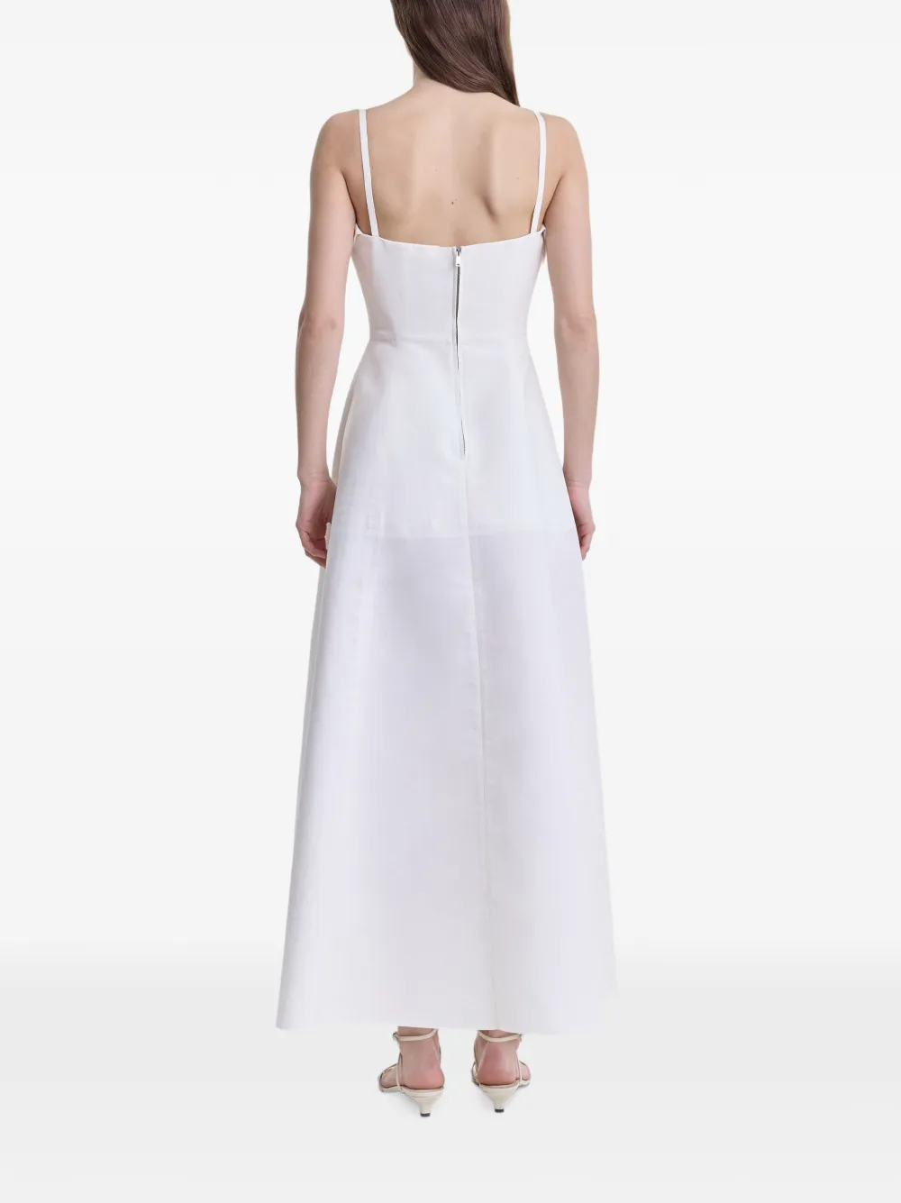 FFORME Neneh jurk met vierkante hals Wit