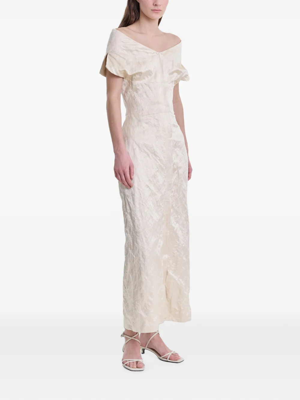 FFORME Off-shoulder Kaley Dress in Neutrals, view 3