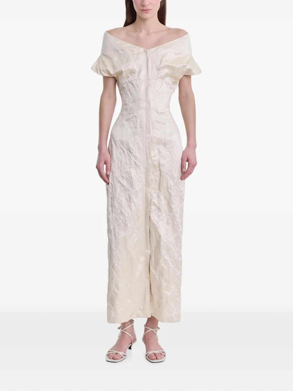 FFORME Off-shoulder Kaley Dress in Neutrals, view 2