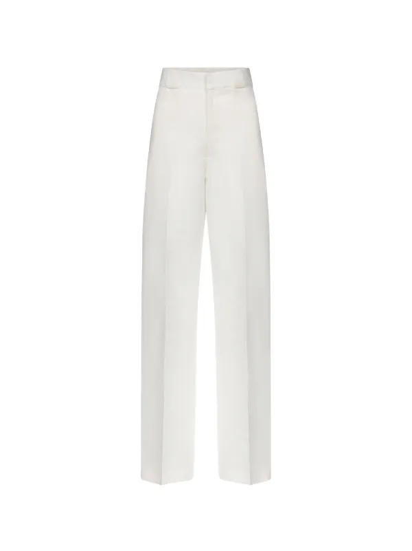 Fforme Nahla Straight-leg Trousers in White