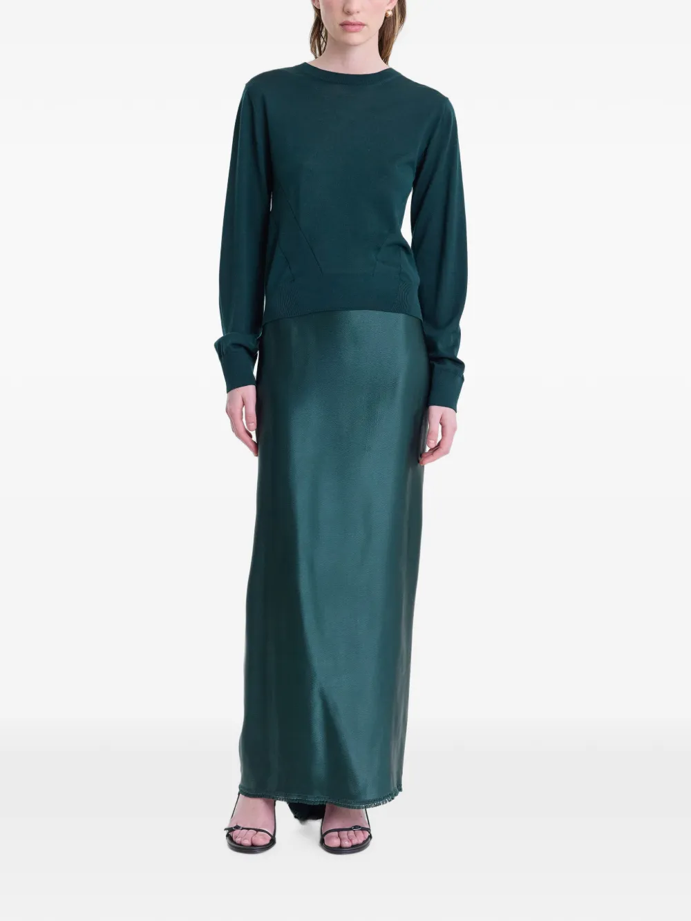 Fforme Falda Jovie Drapeada - Verde 