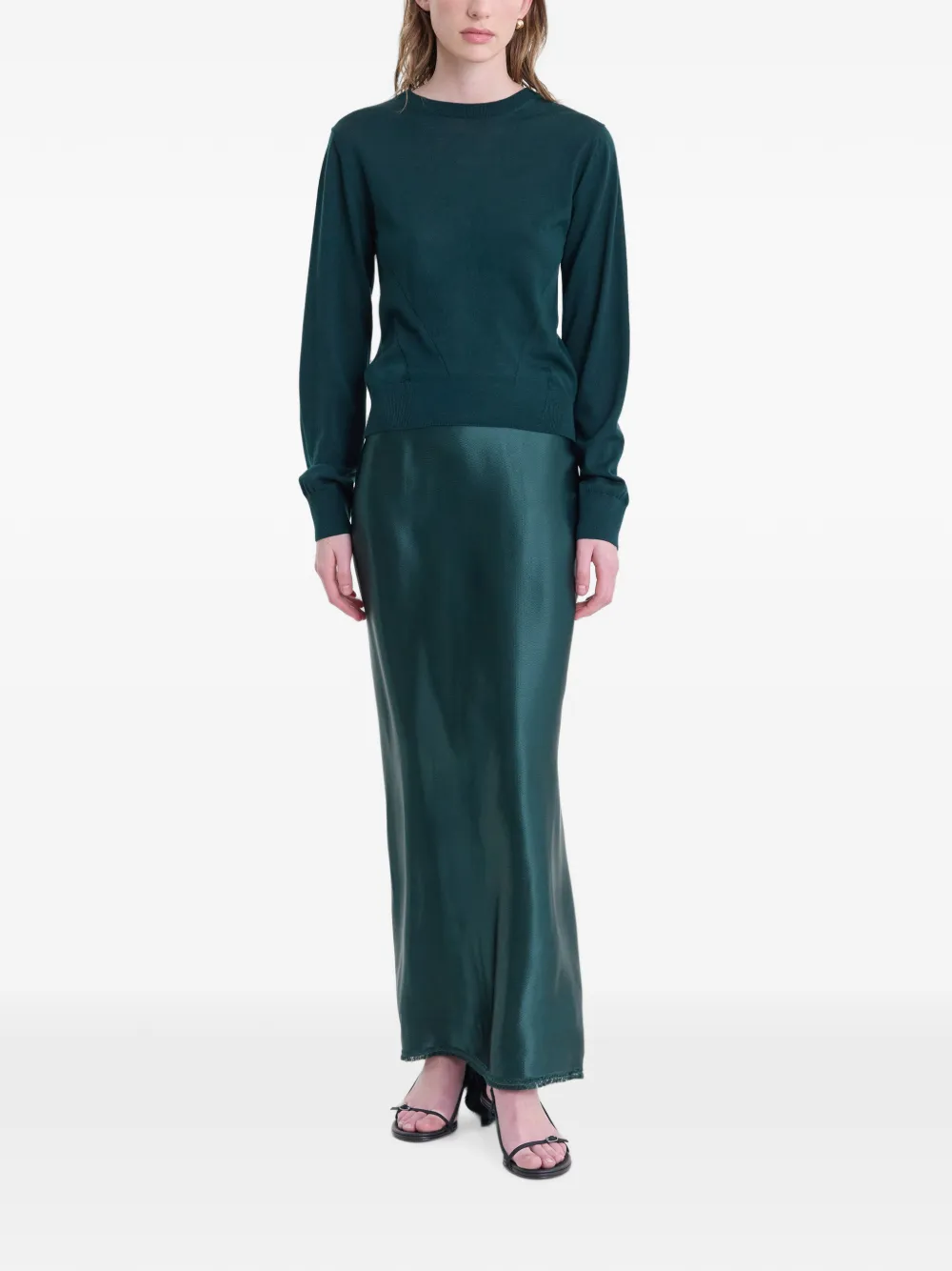  Fforme Falda Jovie Drapeada - Verde 