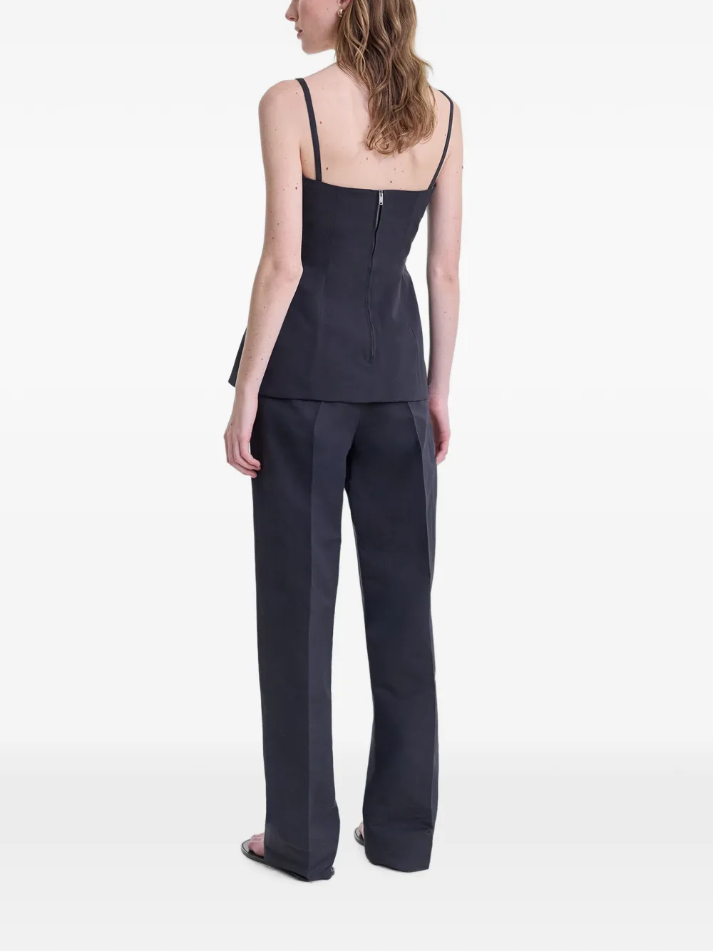 FFORME Sola Square-neck Top in Grey, view 4