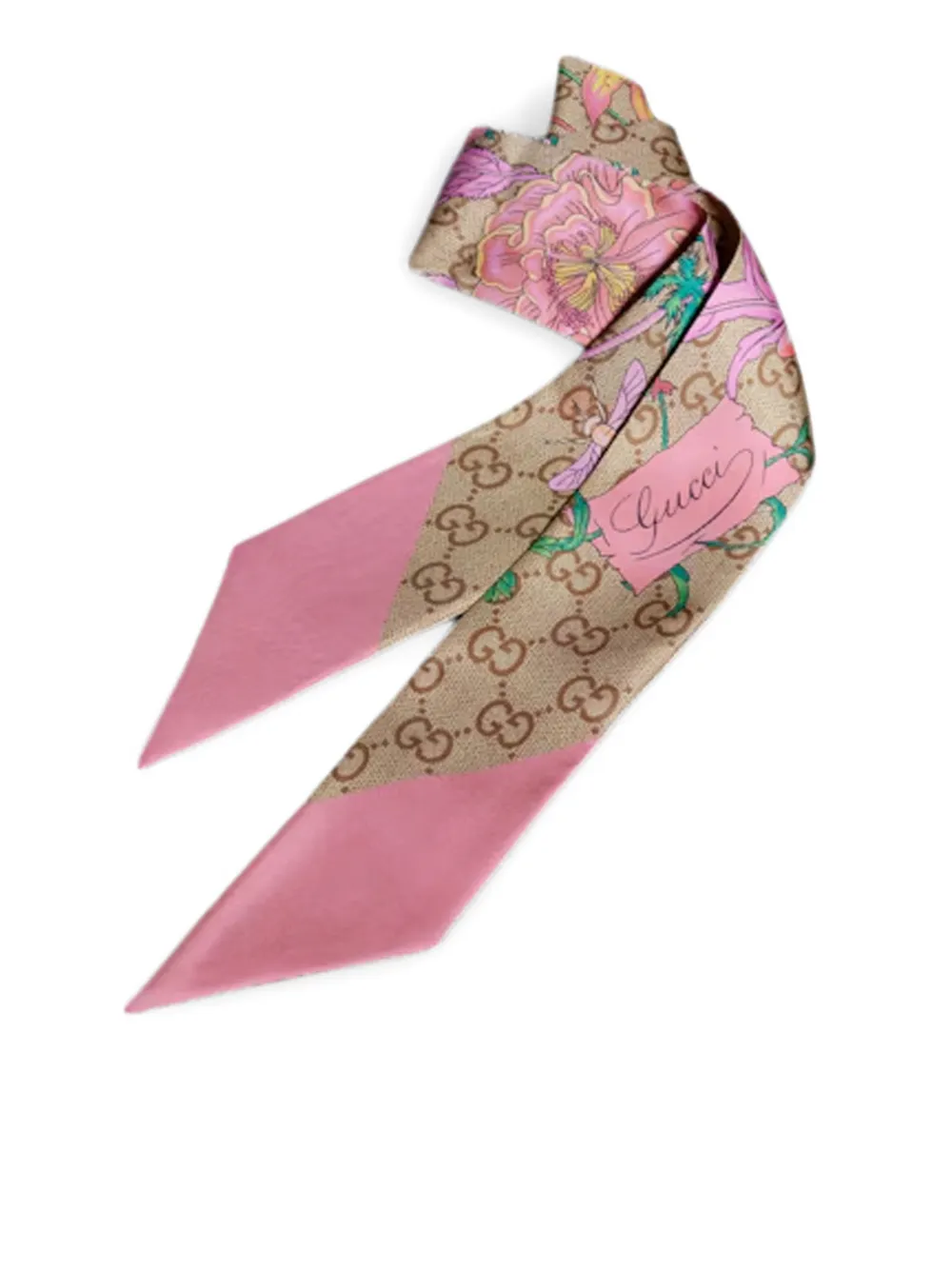 Gucci Flora GG Supreme sjaal Beige