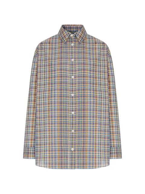 TOTEME checked button-down shirt