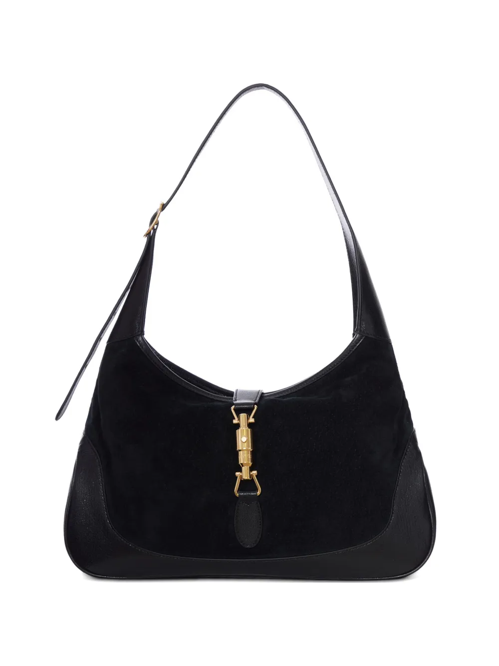 Gucci Jackie 1961 suede shoulder bag - Schwarz