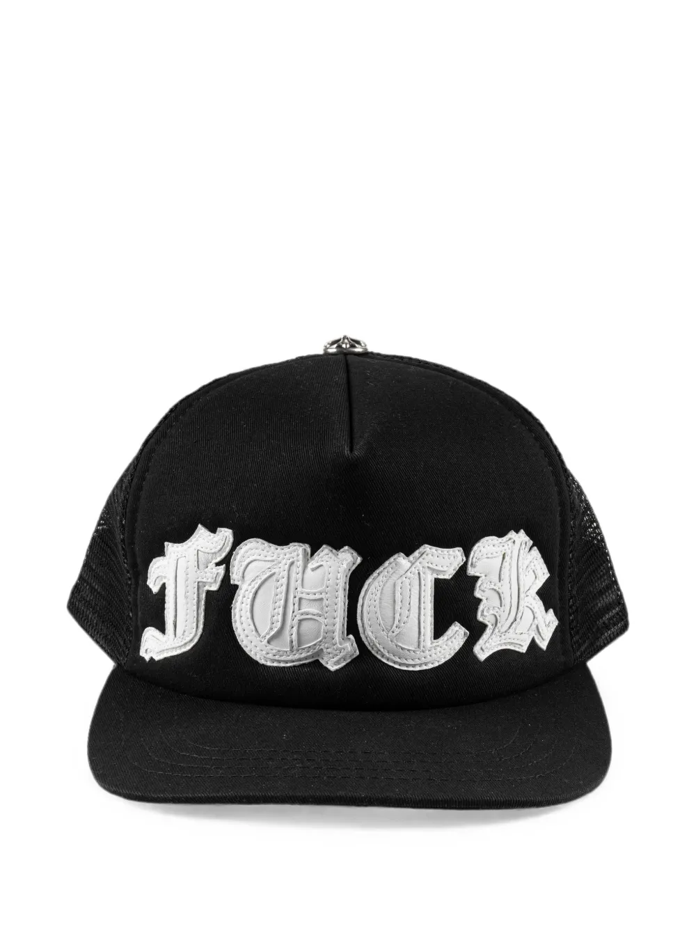 Chrome Hearts letter-patch trucker hat - Schwarz