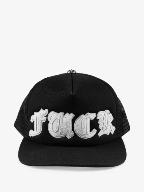 Chrome Hearts gorra trucker con parche de letra