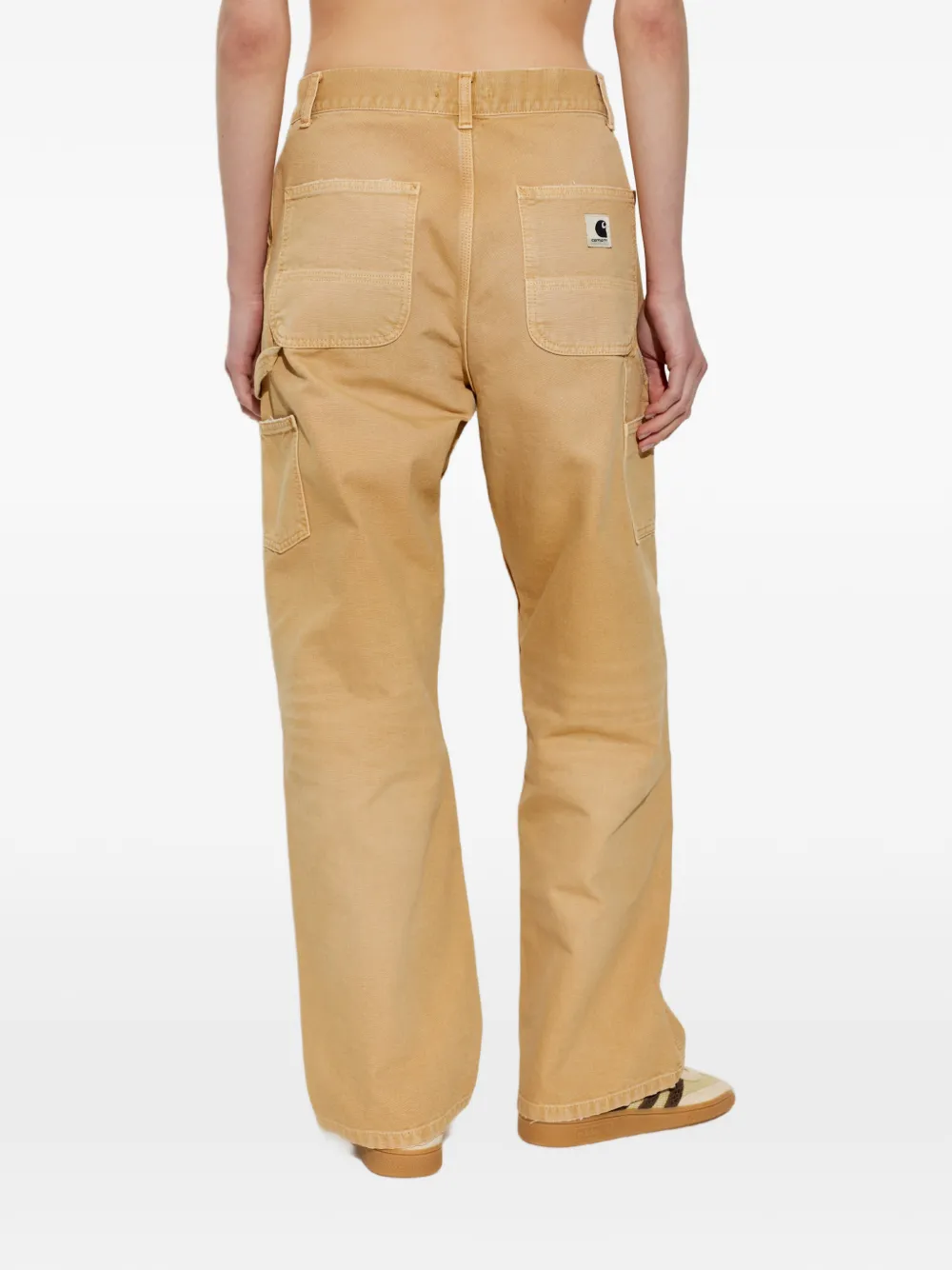 Carhartt WIP Brandon straight broek met dubbele knie Beige