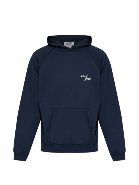 A.P.C. x FRGMT logo-print raglan-sleeve hoodie