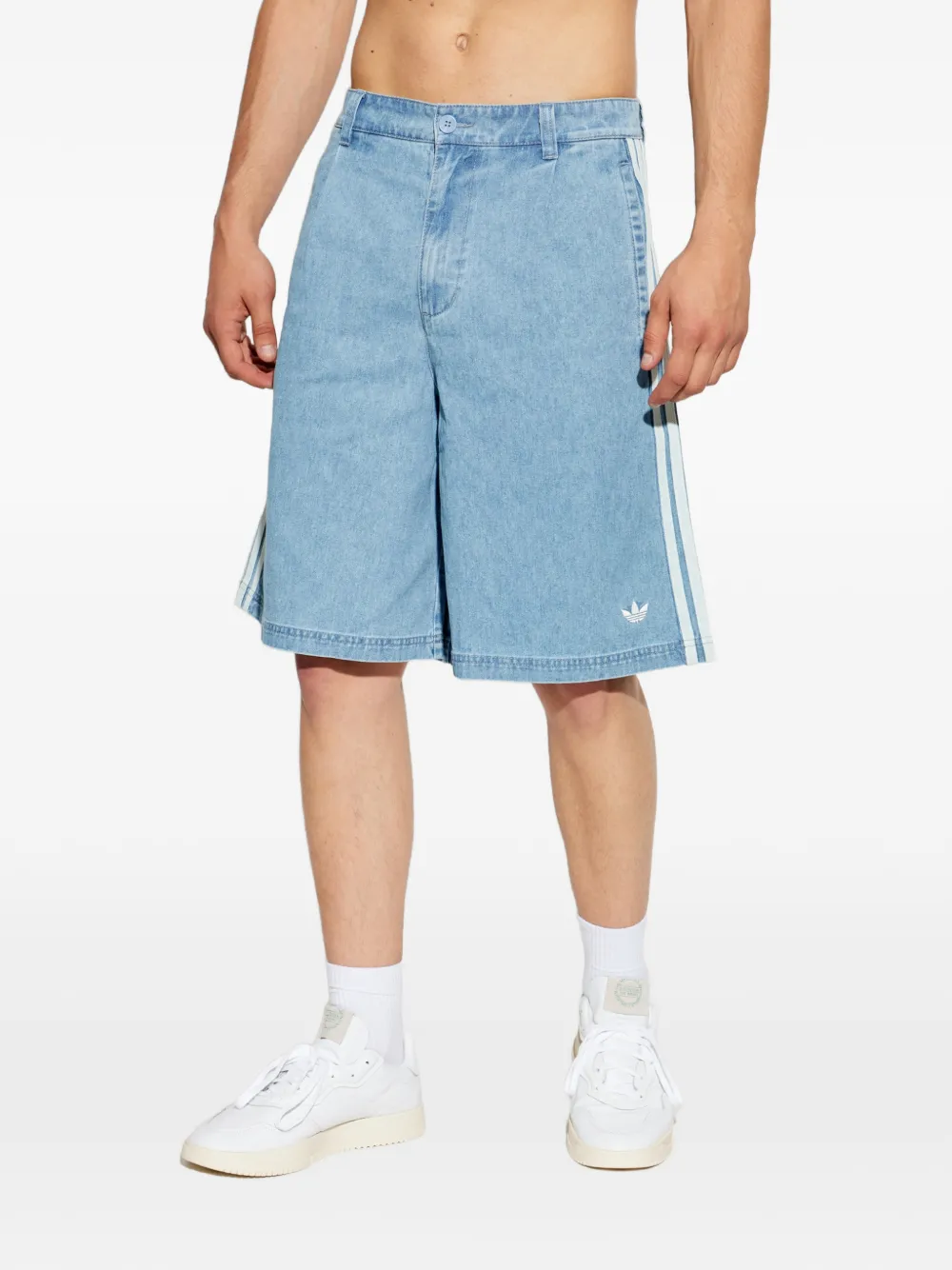 adidas Spijkershorts met zijstreep Blauw