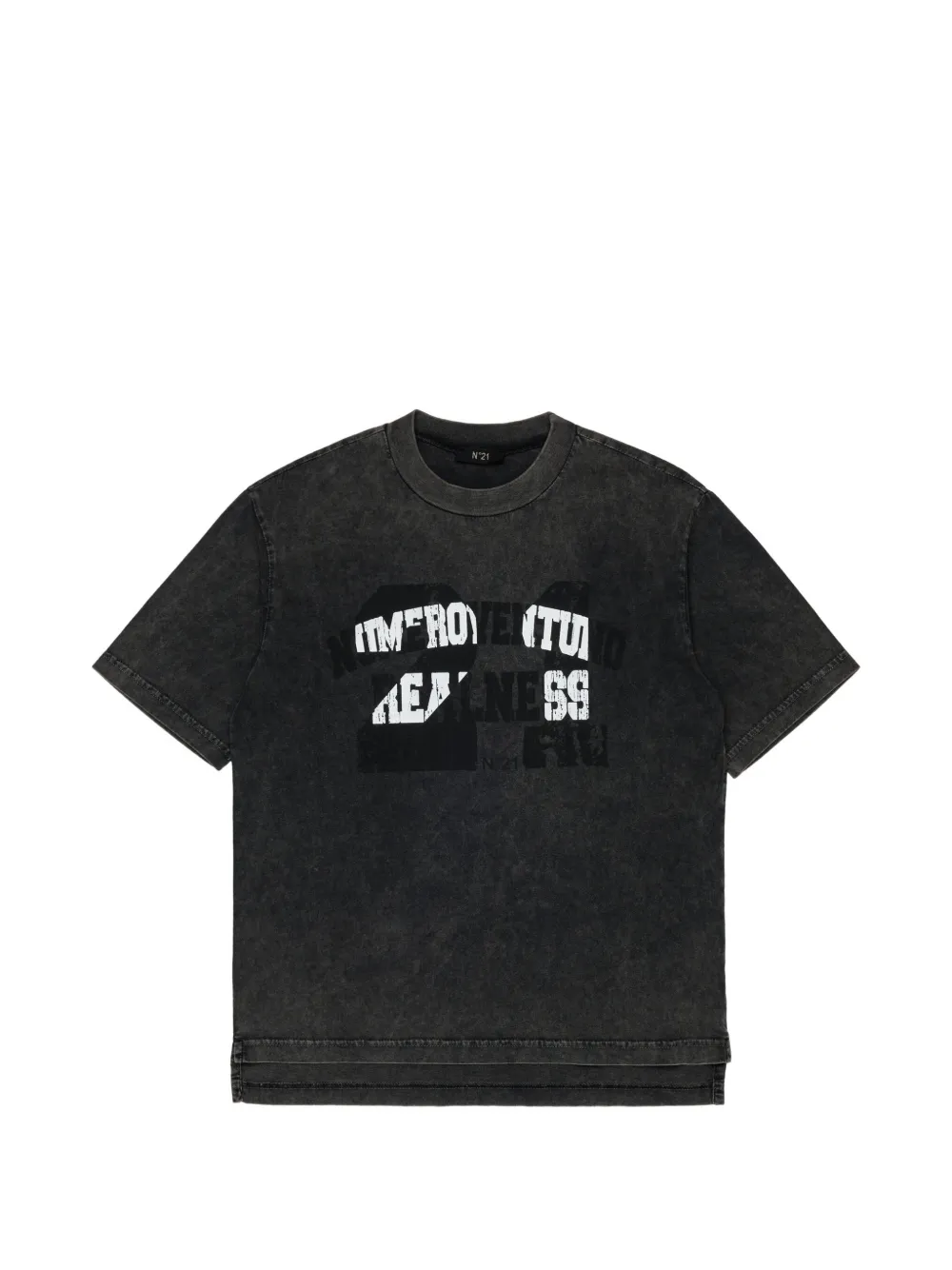 Nº21 Kids T-shirt con stampa - Nero