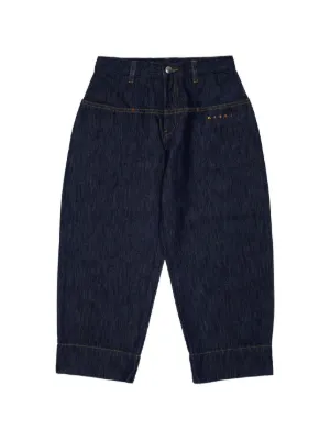 キッズ　FENDIデニム Fendi Kids FF logo-embroidered Jeans | Blue | FARFETCH ID