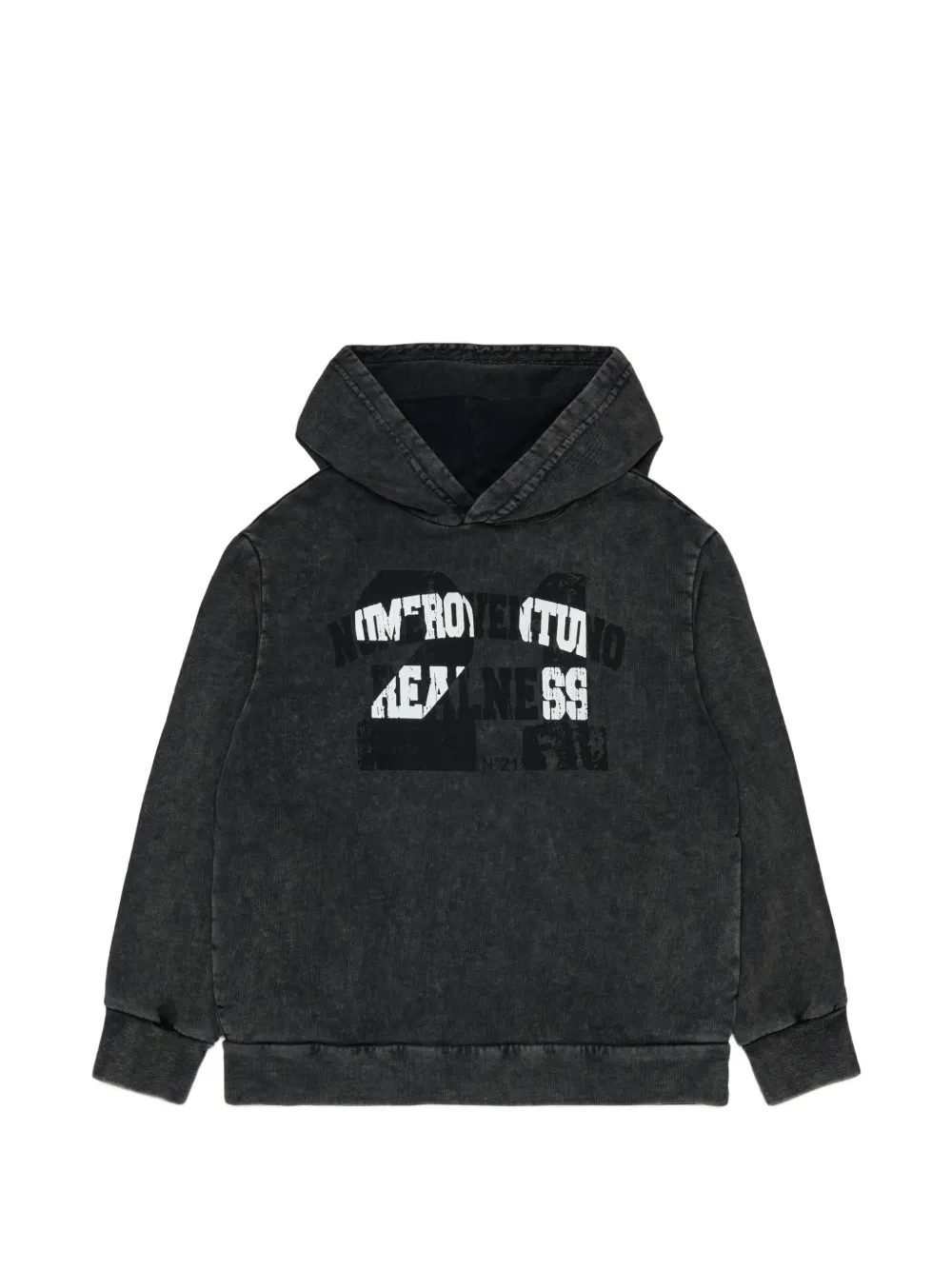 Nº21 Kids Felpa con stampa - Grigio