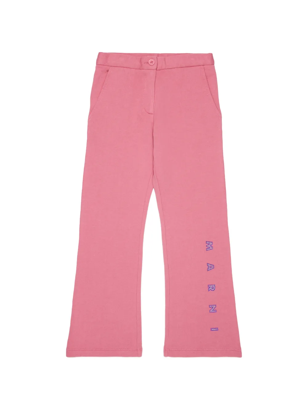 Marni Kids logo-embellished trousers - Rosa