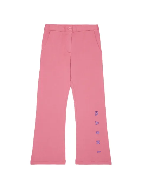Marni Kids cotton trousers with rhinestone logo