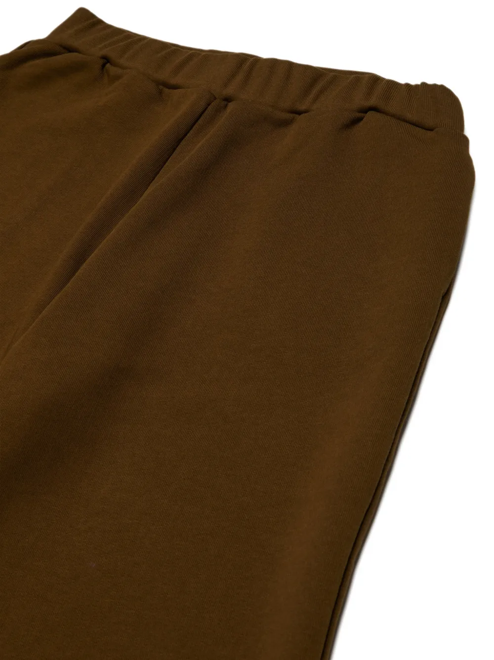 Marni Kids Gerafelde broek met logoprint Bruin