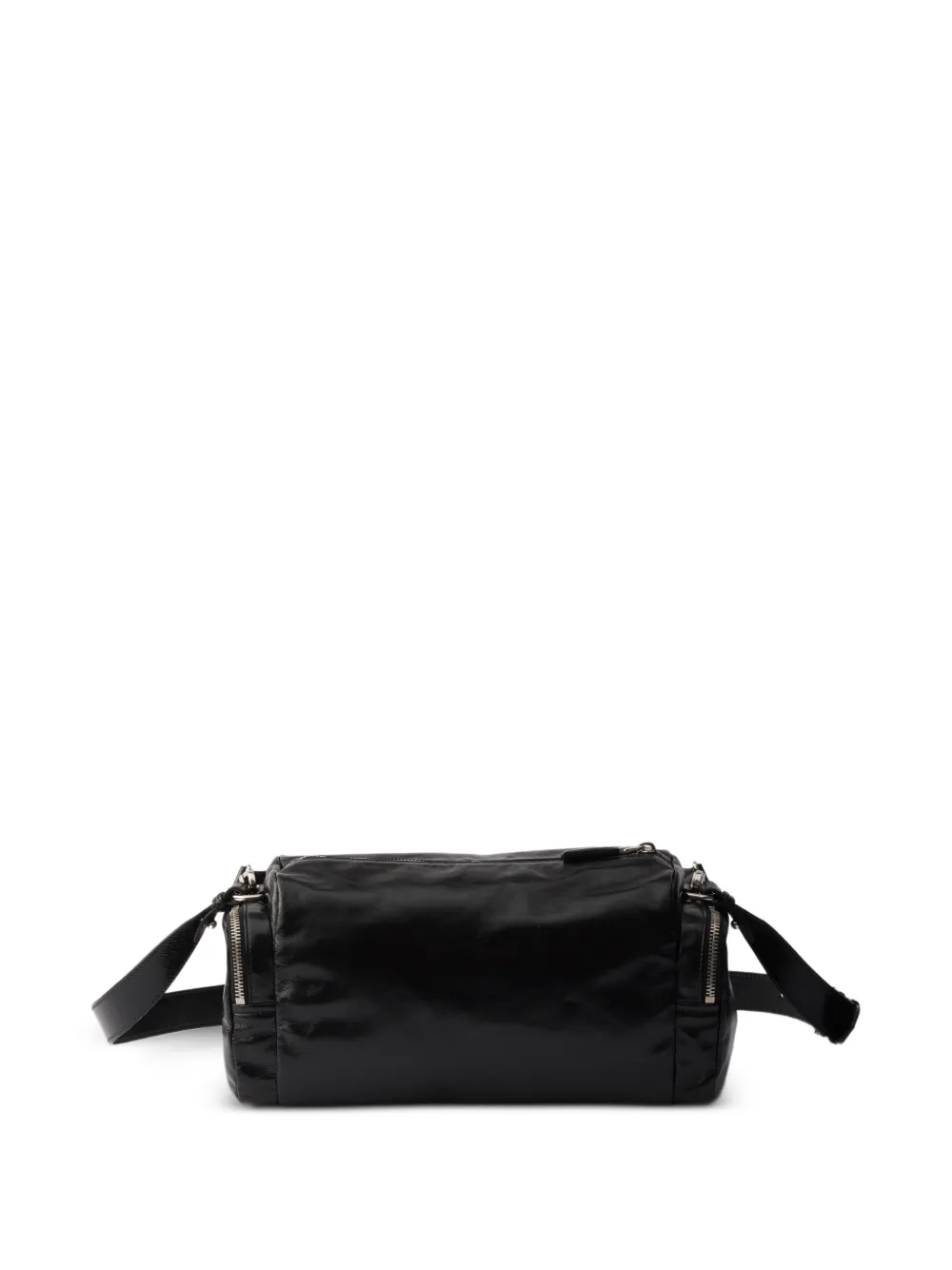 Prada Leren schoudertas Zwart