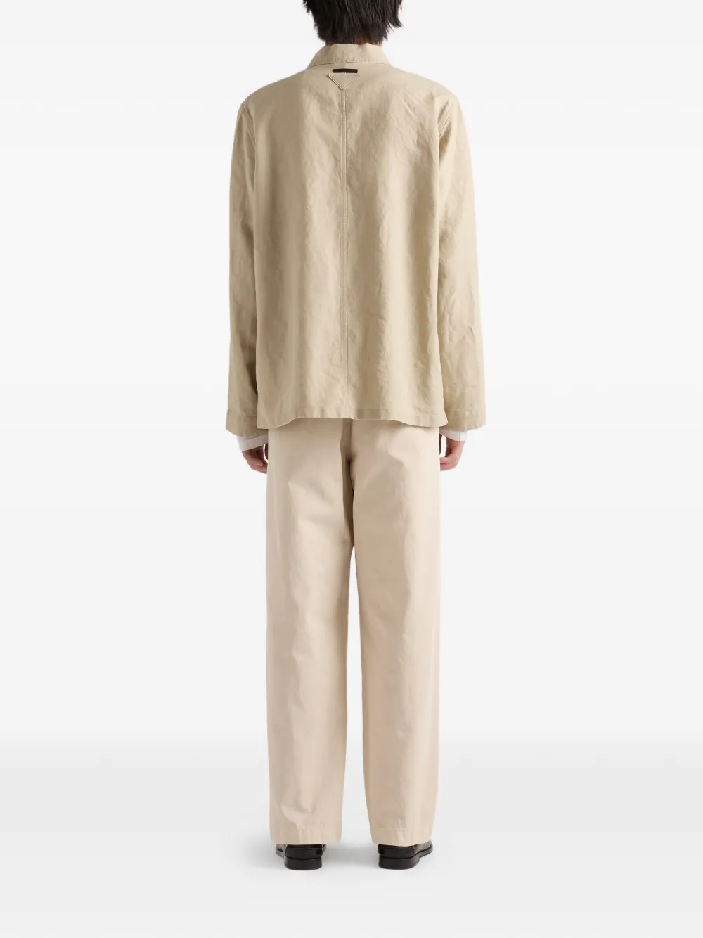 Prada Linnen jack Beige