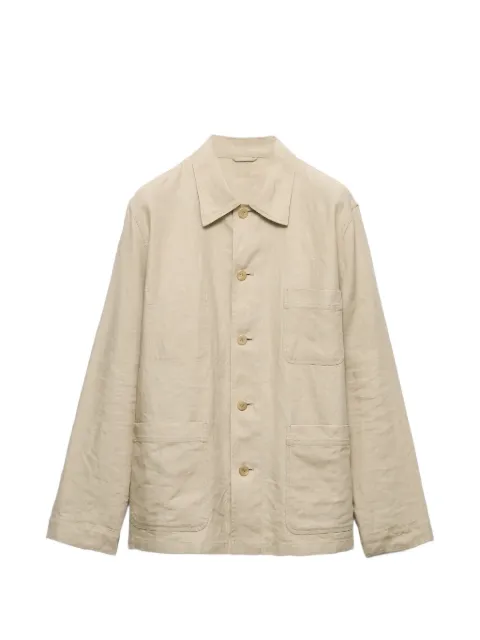 Prada single-breasted linen jacket