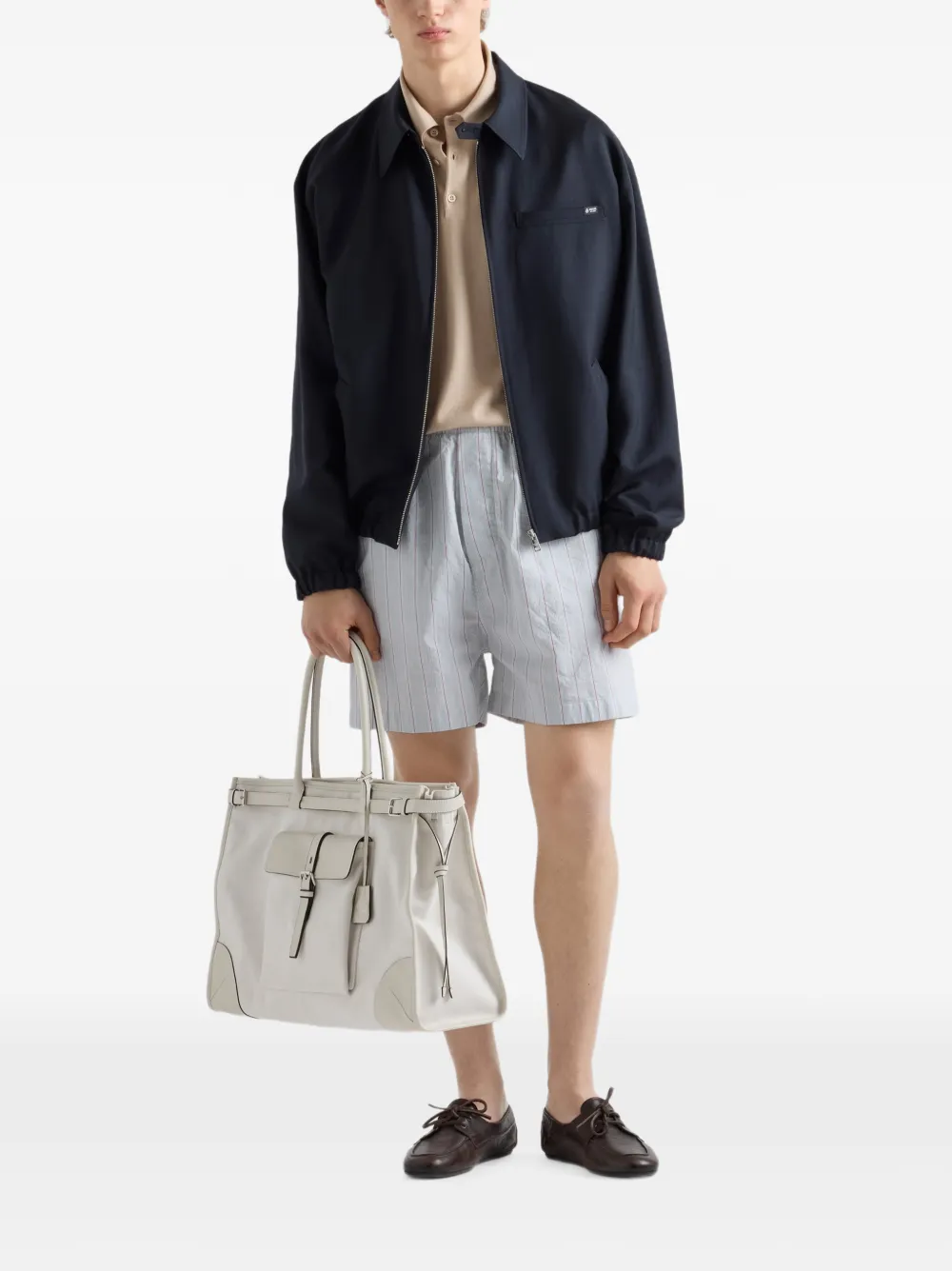 Prada Mohair wollen shirtjack Blauw