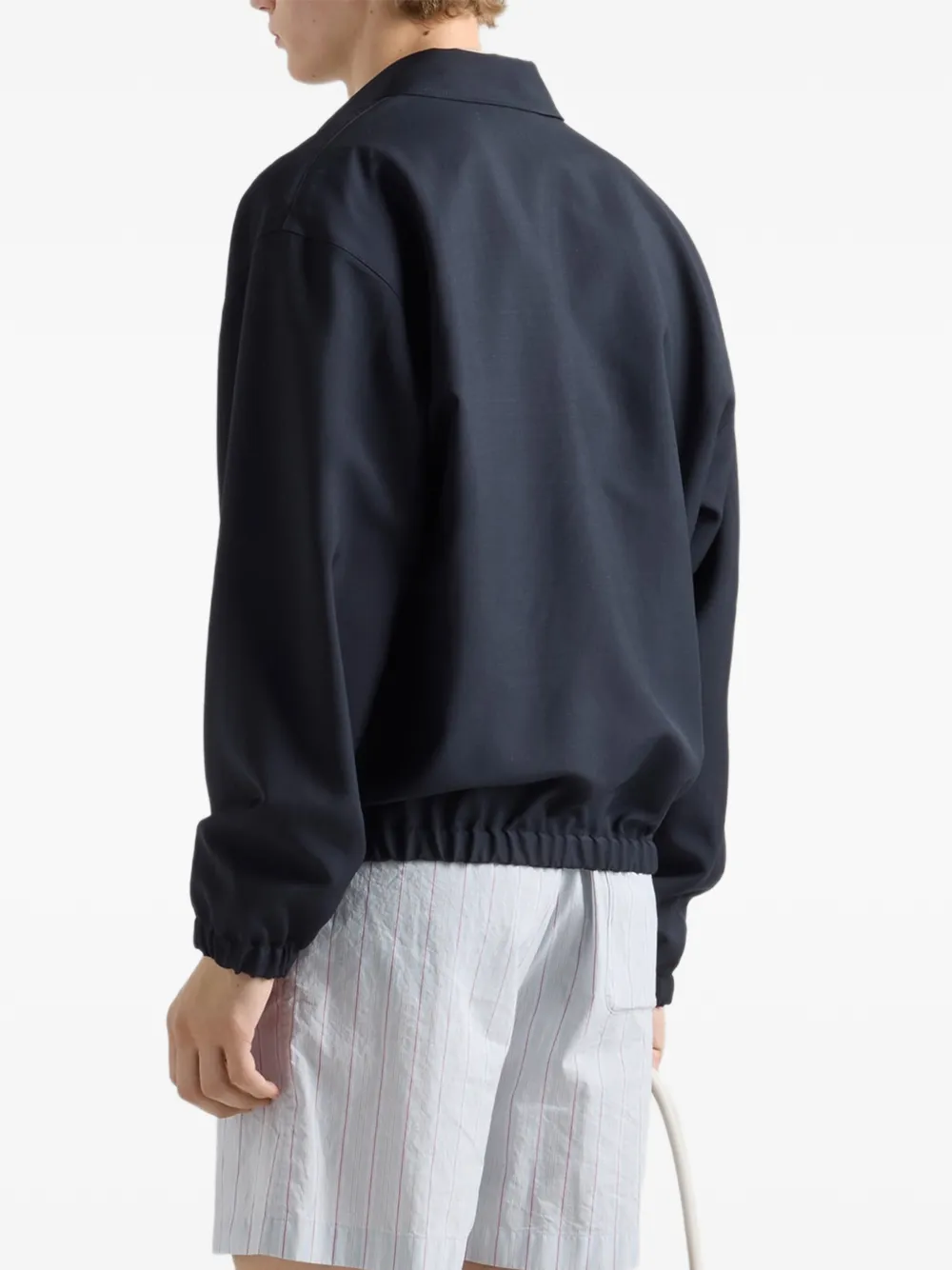 Prada Mohair wollen shirtjack Blauw