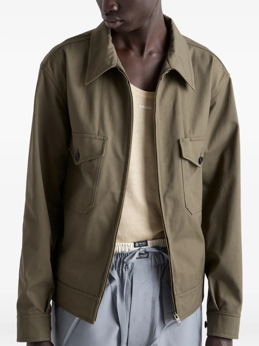 Prada Jack van technische stof Groen