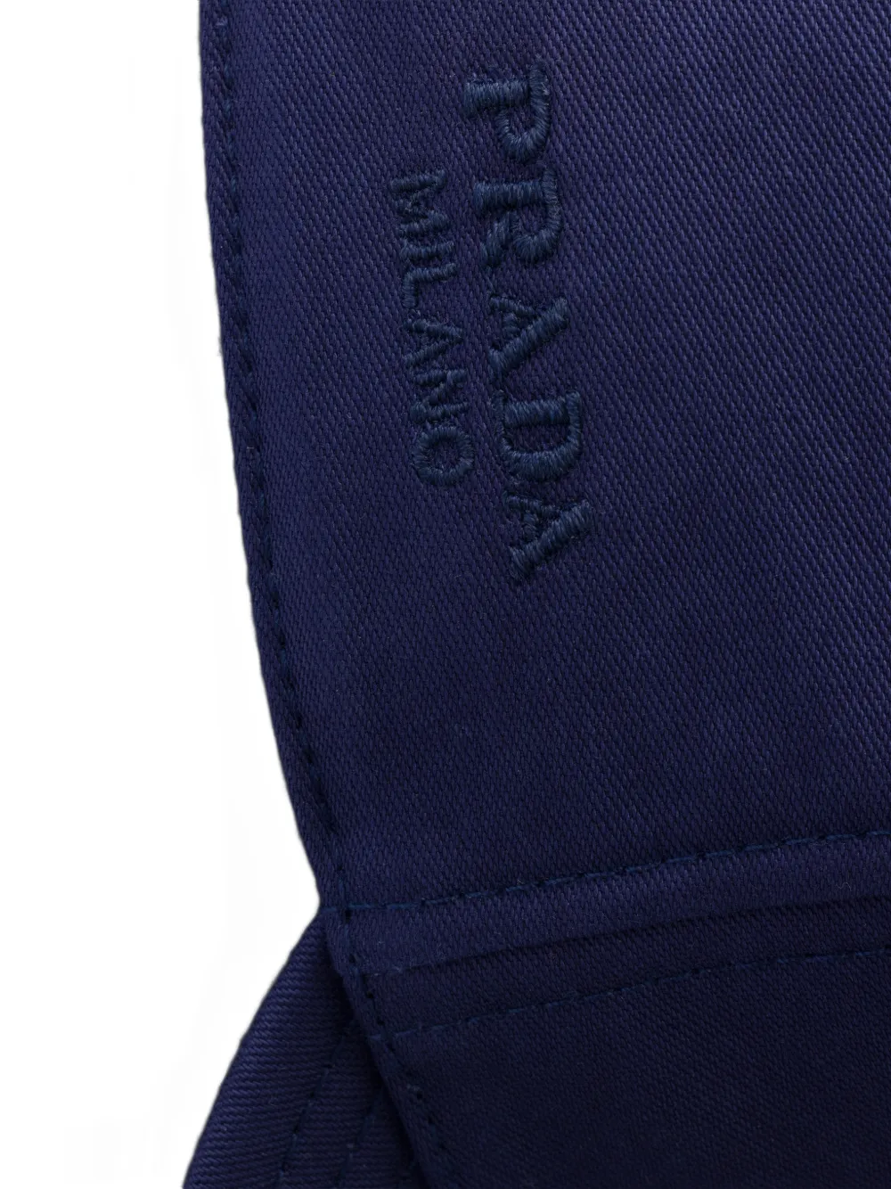 Prada Katoenen satijnen honkbalpet Blauw