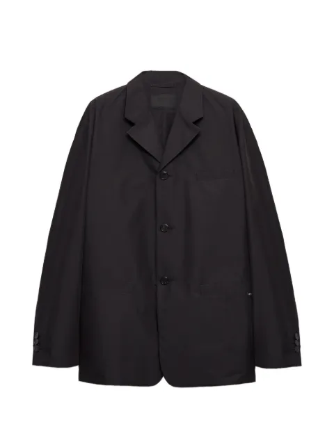Prada single-breasted technical cotton jacket