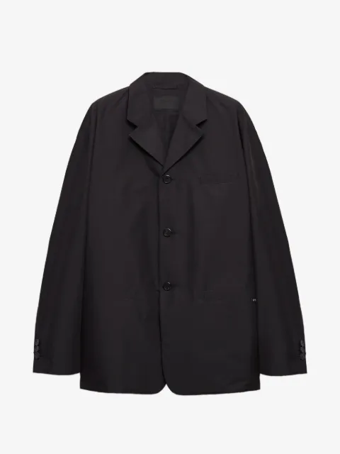 Prada single-breasted technical cotton jacket