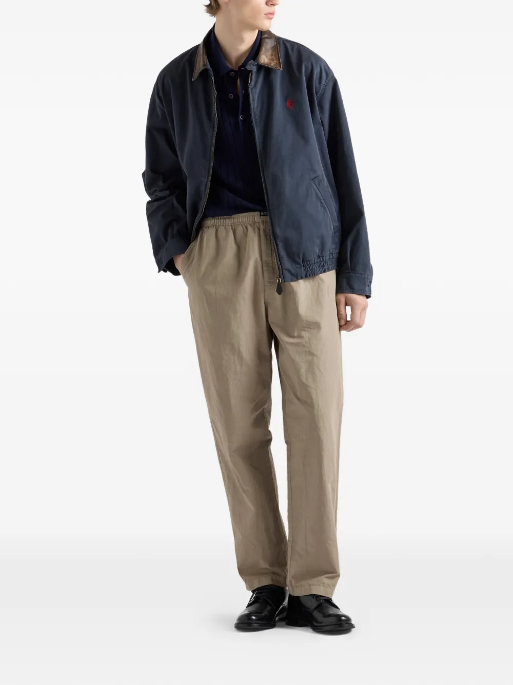 Prada Poloshirt van kasjmier-zijdeblend Blauw