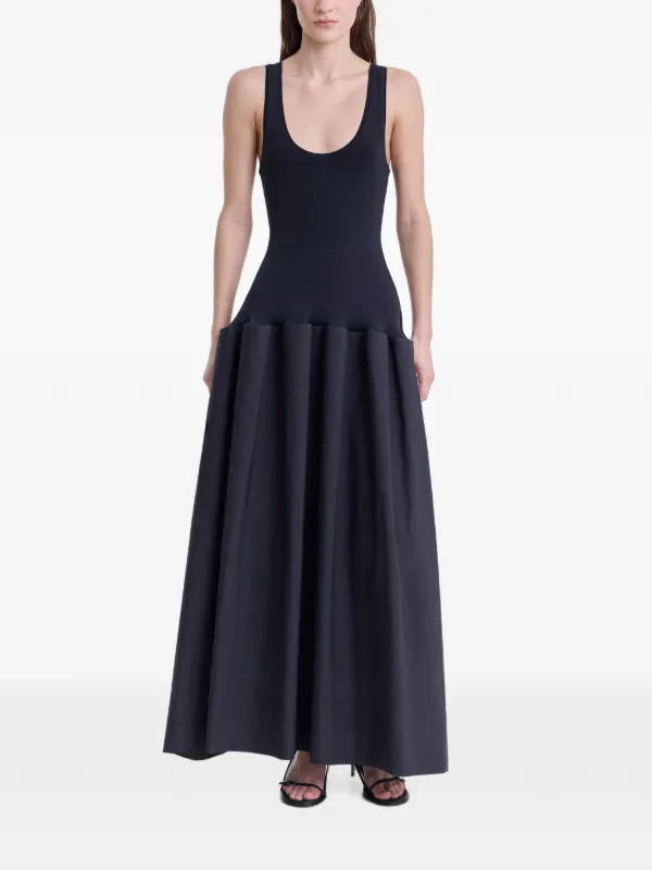 marina pleated midi dress Marina Women's Sleevless Pleated Dress, Black, 16