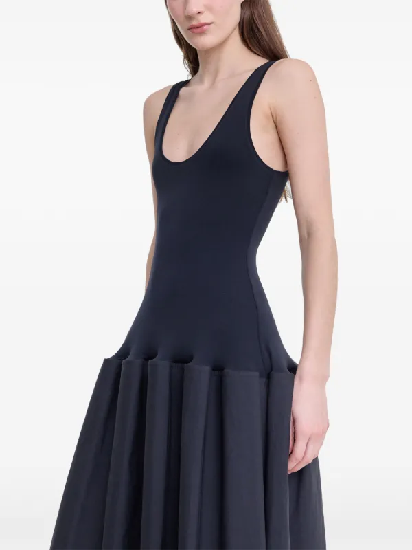 marina pleated dress Marina Rinaldi | Woman - Pleated jersey dress - Cornflower Blue