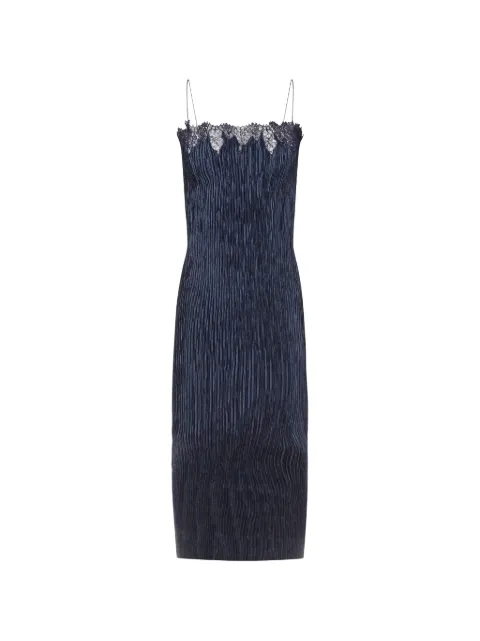 FFORME Lumie lace-trimmed plissé dress