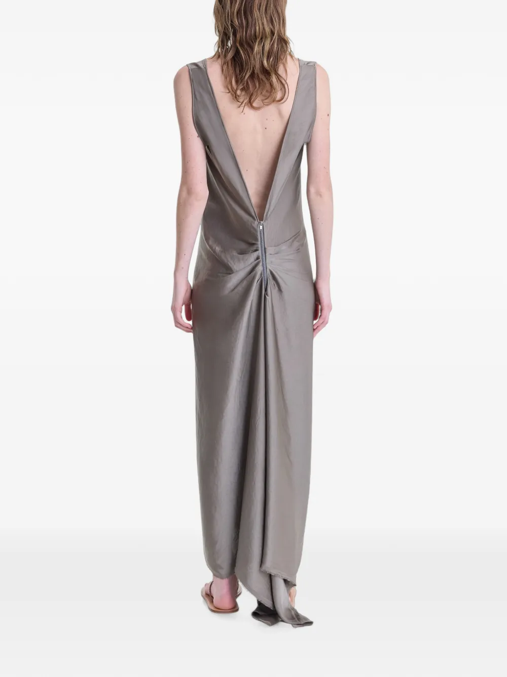 FFORME Signy Scoop-neck Dress in Grey, view 4