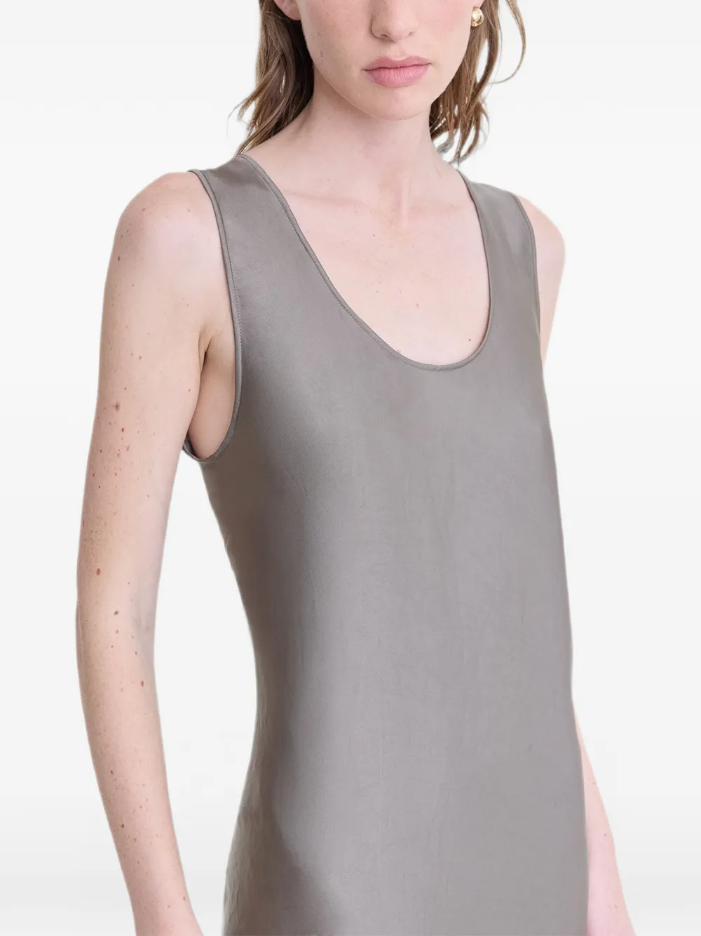 FFORME Signy Scoop-neck Dress in Grey, view 5
