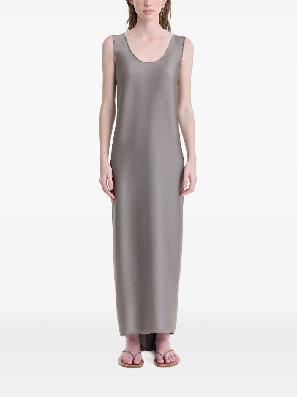FFORME Signy Scoop-neck Dress in Grey, view 2