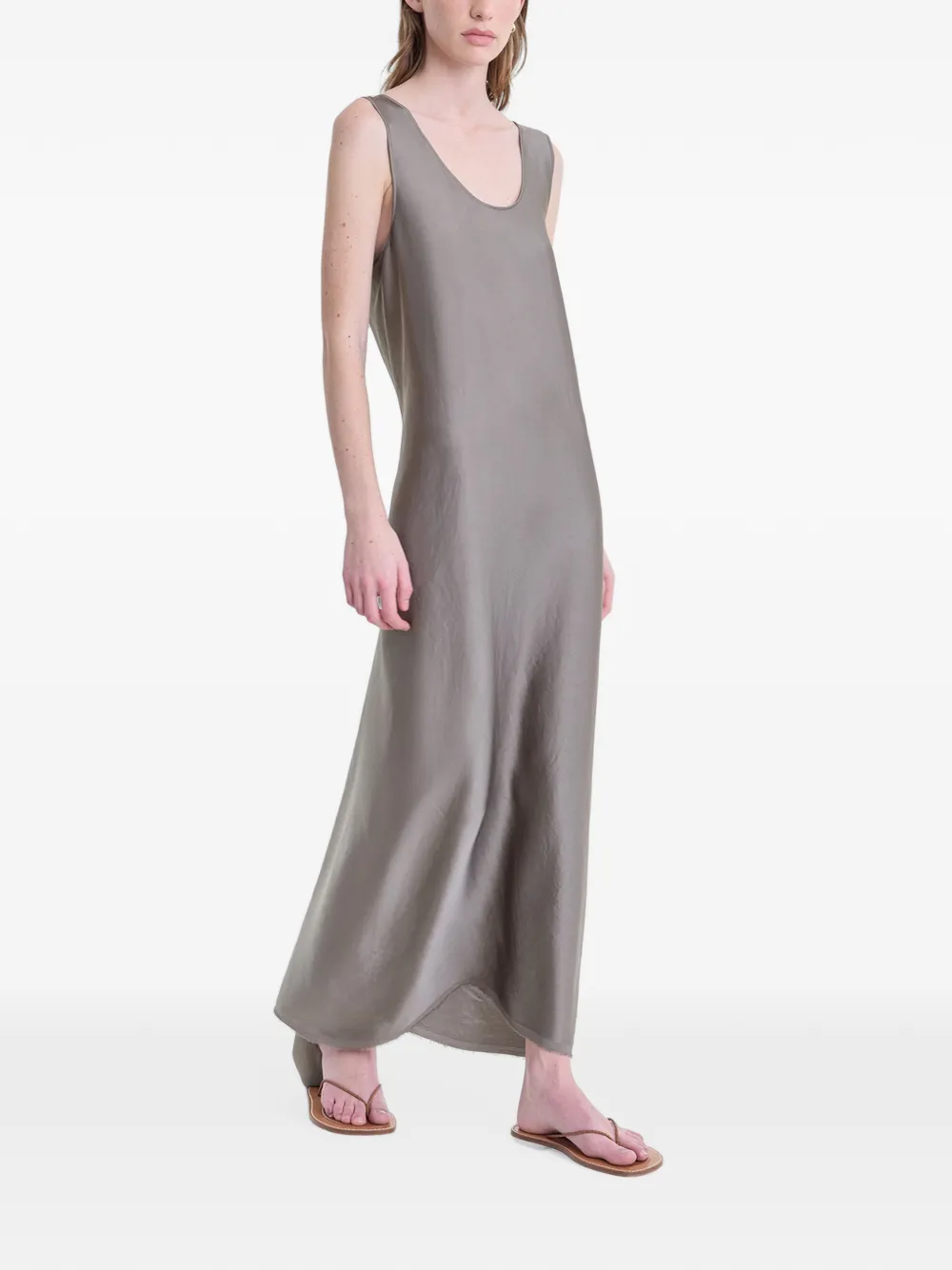 FFORME Signy Scoop-neck Dress in Grey, view 3