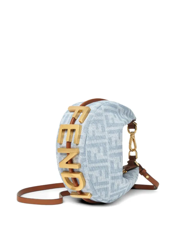 FENDI フェンディグラフィ ミニバッグ | ブルー | FARFETCH JP