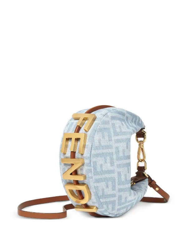 FENDI フェンディグラフィ ミニバッグ | ブルー | FARFETCH JP