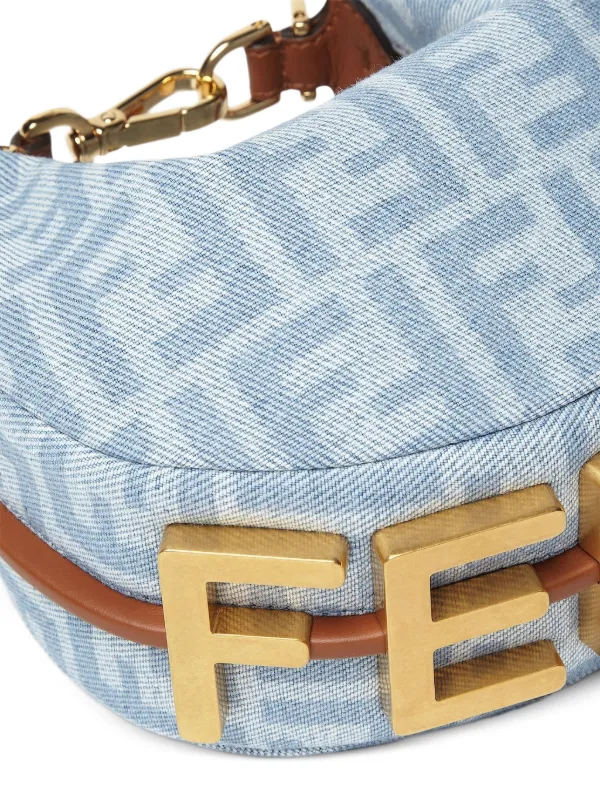 FENDI フェンディグラフィ ミニバッグ | ブルー | FARFETCH JP