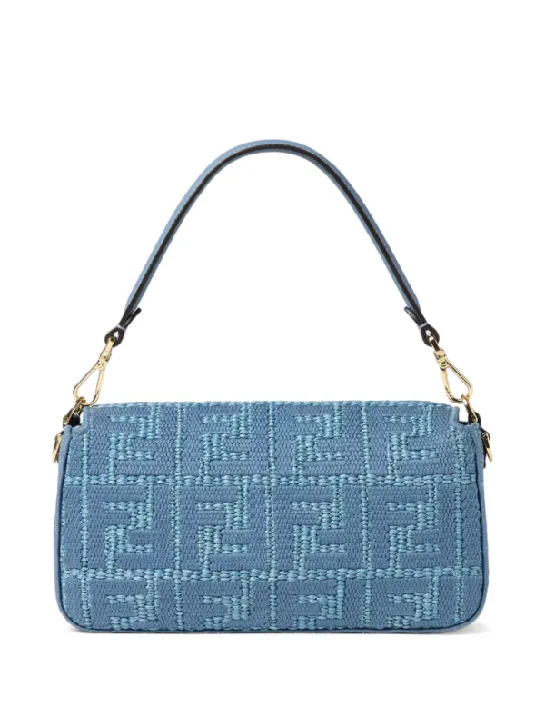 FENDI バゲット ショルダーバッグ M | ブルー | FARFETCH JP