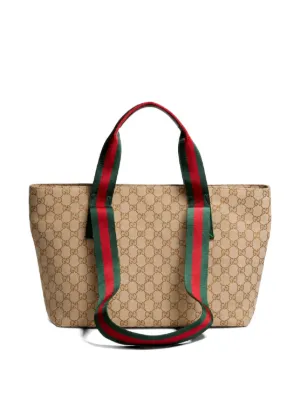 Gucci GGモノグラム ハンドバッグ M | ニュートラル | FARFETCH JP