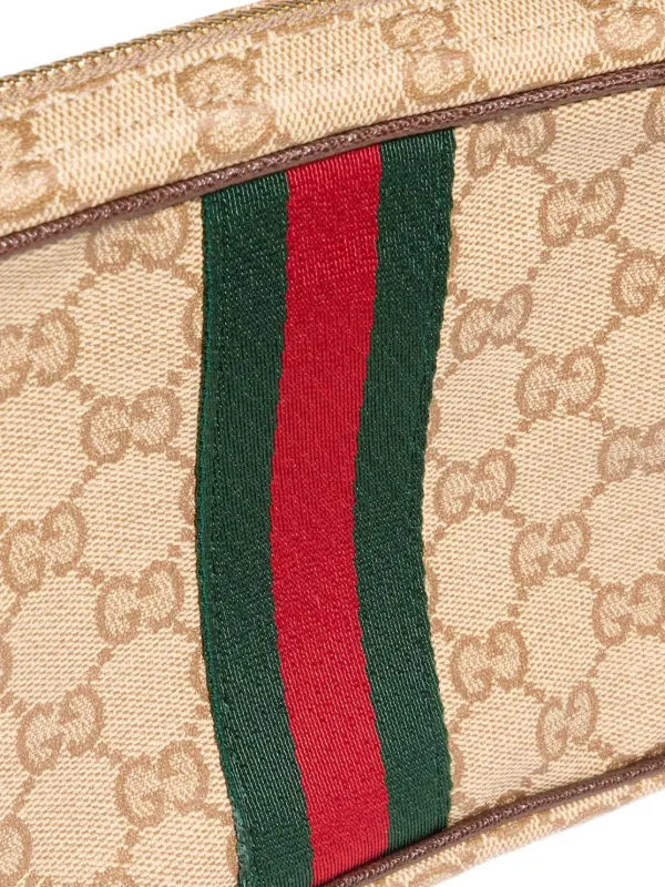 Gucci GG Supreme Web-stripe Shoulder Bag | Neutrals | FARFETCH