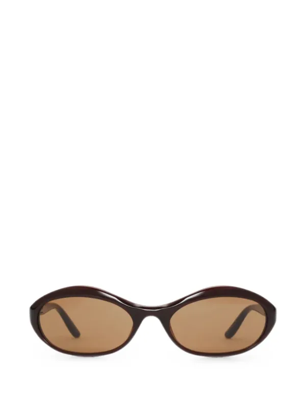 Magda Butrym Oval Sunglasses in Brown