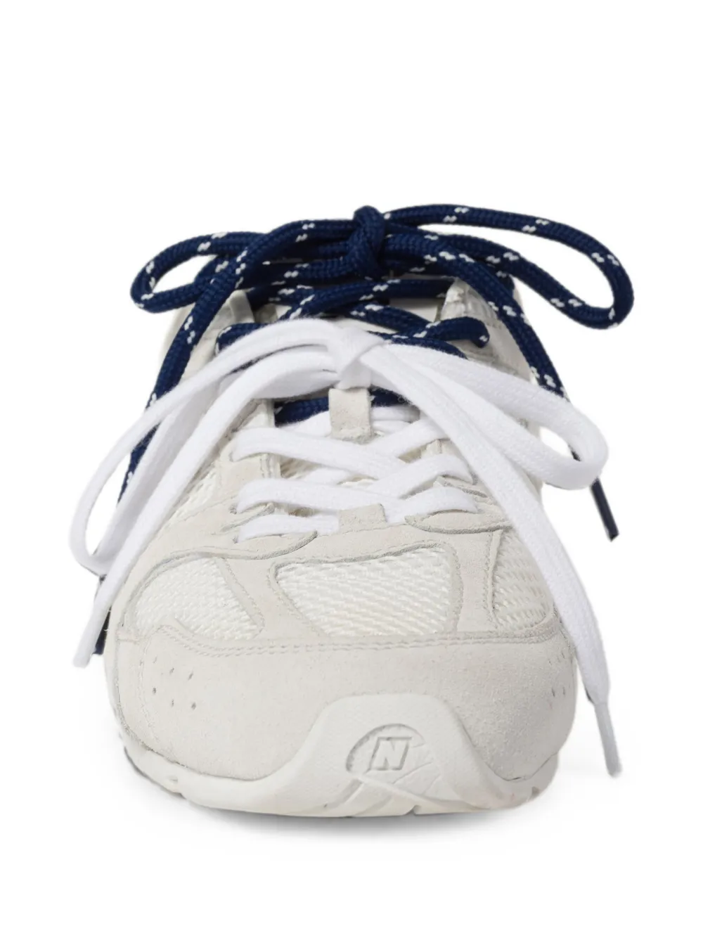 Miu x New Balance 530 SL suède en mesh sneakers Wit